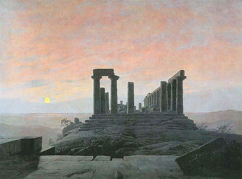Caspar David Friedrich Der Tempel der Juno in Agrigent)